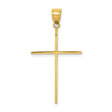 Cross Charm Pendant in Real 10k Yellow Gold