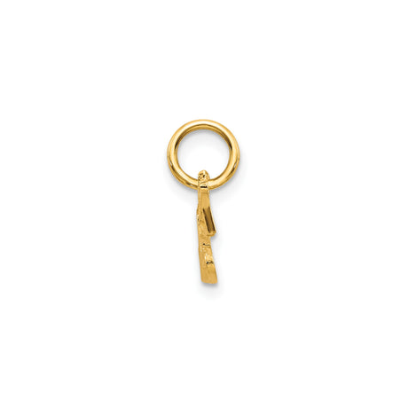 10k Yellow Gold Daughter Pendant with Script Lettering, Sentimental Jewelry Charm for Women