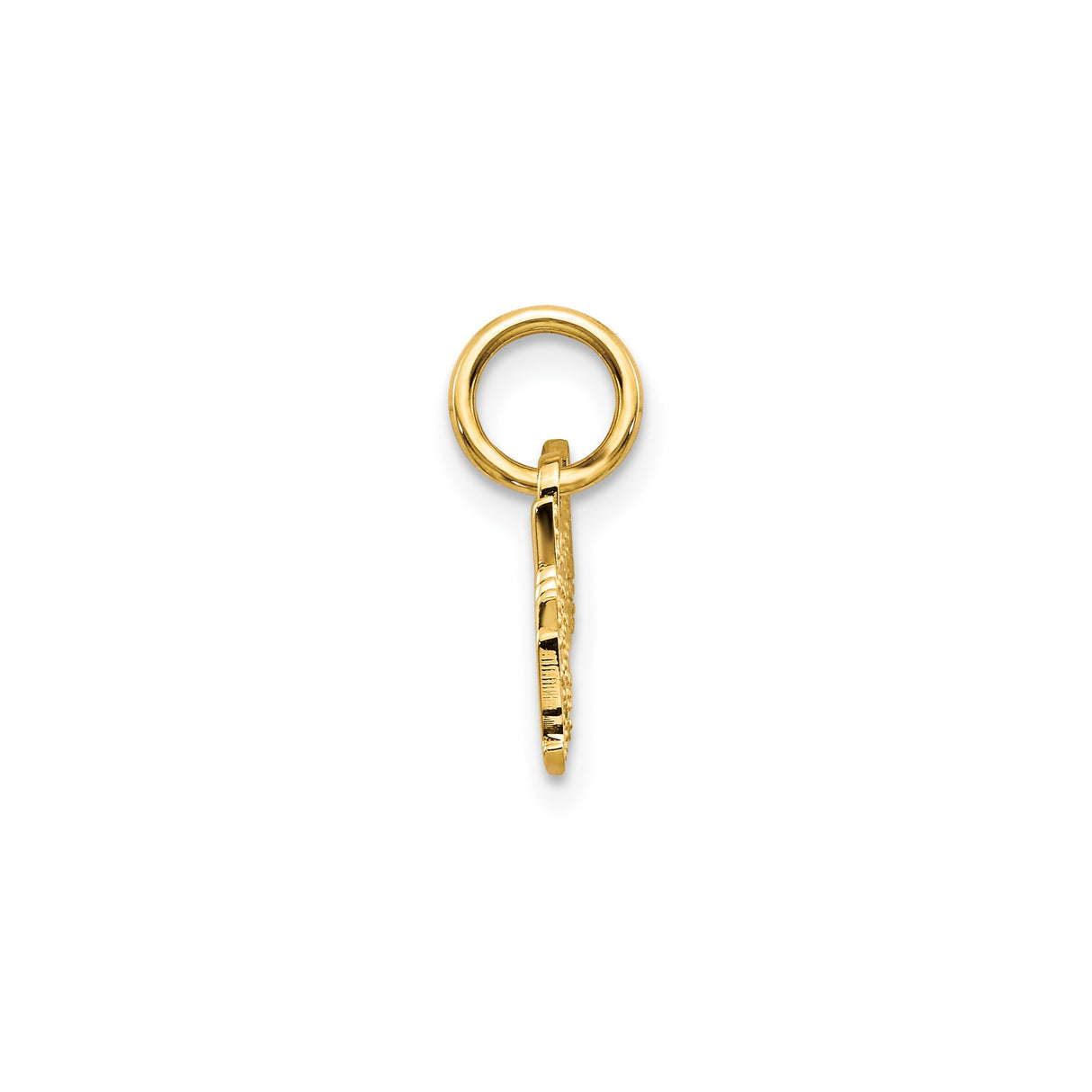10k Yellow Gold Grandma Pendant, Gothic Script Name Charm, Sentimental Family Jewelry for Women