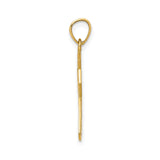 10k Yellow Gold Cross Pendant with Filigree and Heart Scroll Design