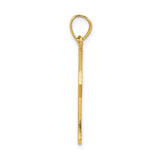 10k Yellow Gold Cross Pendant with Detailed Crucifix Design and Textured Background