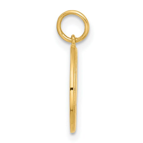 10k Yellow Gold Pendant with Diamond Accents, Elephant, Horseshoe, Clover, Wishbone Charms