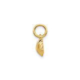 10k Yellow Gold Barbell Pendant, Dumbbell Fitness Charm Symbolizing Strength and Dedication