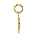 10k Yellow Gold Horseshoe Pendant Charm, Luck Symbol Jewelry for Women or Unisex Wear