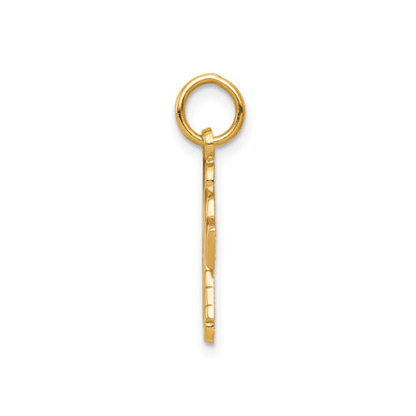 10k Yellow Gold Hockey Goalie Pendant with Helmet, Stick, and Gear Detail