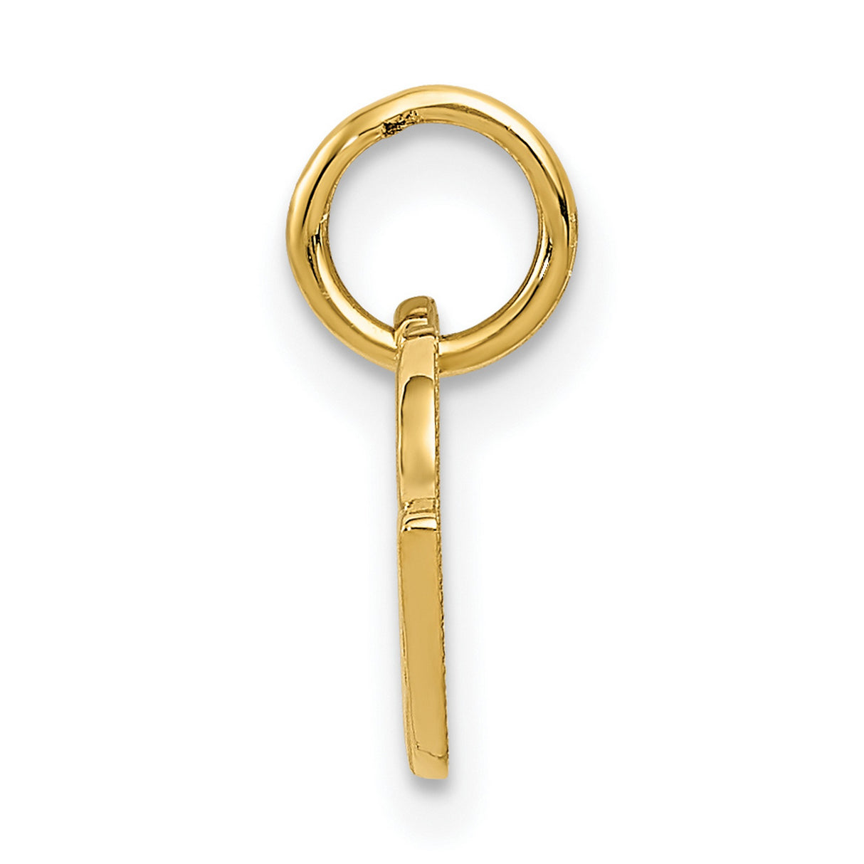 10k Yellow Gold Pendant, Crossed Racing Flags Design, Motorsport Jewelry for Car Enthusiasts