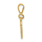 10k Yellow Gold Pendant with Crossed Checkered Flags, Racing Theme for Men and Car Enthusiasts