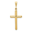 Cross Charm Pendant in Real 10k Yellow Gold