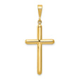 Cross Charm Pendant in Real 10k Yellow Gold