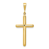 Cross Charm Pendant in Real 10k Yellow Gold