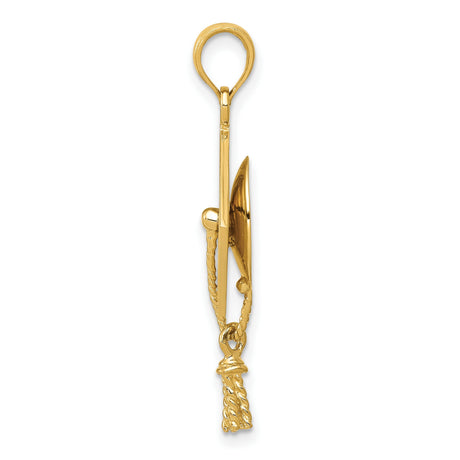 10k Yellow Gold Graduation Cap Pendant with Detailed Tassel, Unisex Academic Charm