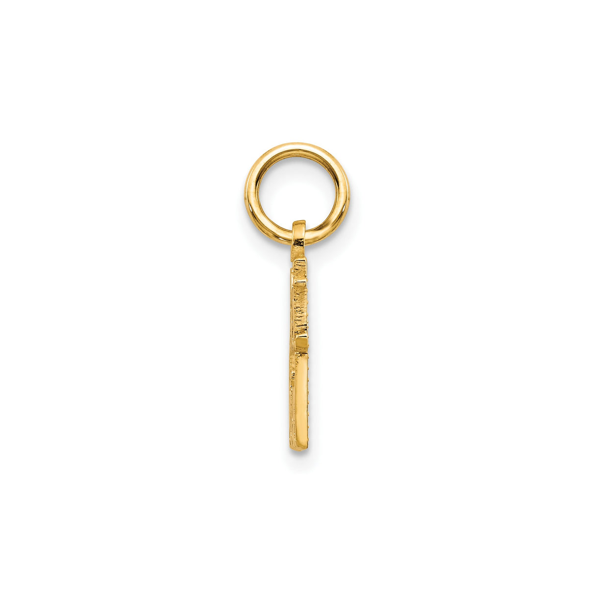 10k Yellow Gold Friend Charm Pendant with Script Lettering, Symbolic Friendship Jewelry for Women