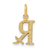 10k Yellow Gold RX Pendant, Medical Charm with Prescription Symbol for Pharmacists and Pharmacy Techs