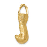 10k Yellow Gold Boxing Glove Pendant, Realistic Laced Design, Sports Jewelry for Men or Unisex