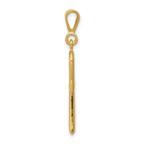 10k Yellow Gold Ankh Cross Pendant, Spiritual Egyptian Symbolic Charm for Men and Women
