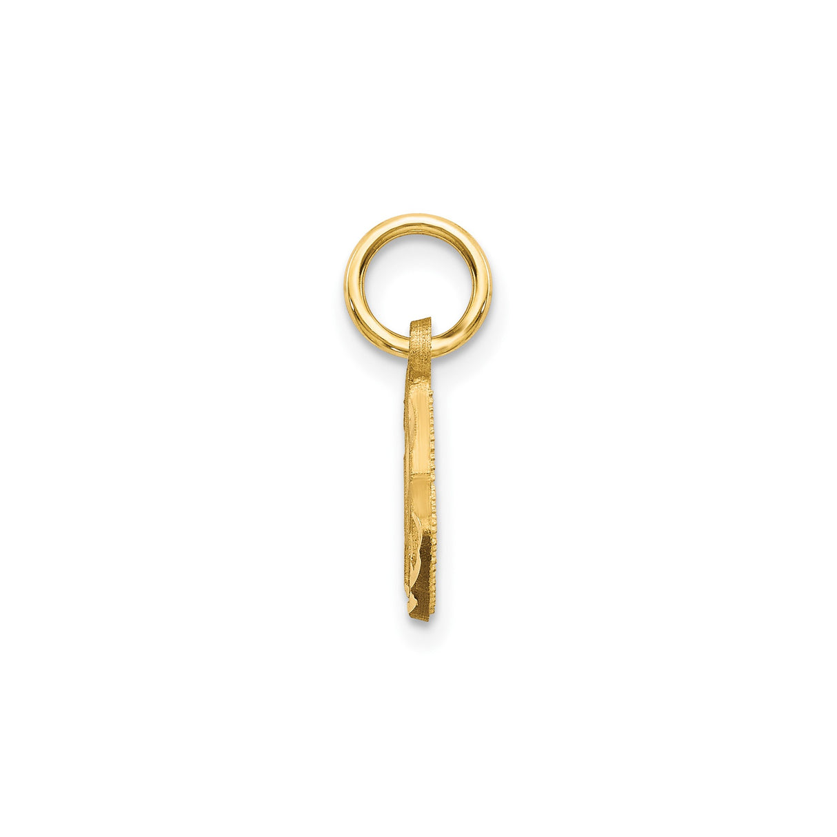 10k Yellow Gold Praying Hands Pendant, Christian Faith Jewelry for Women or Unisex Wear