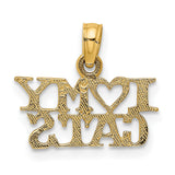 10k Yellow Gold Heart Pendant, Friendship and Bonding Charm for Women