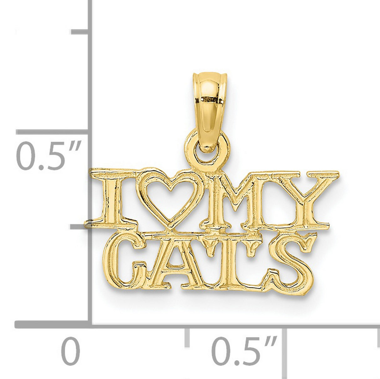 10k Yellow Gold Heart Pendant, Friendship and Bonding Charm for Women