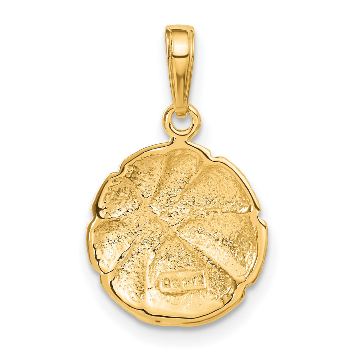 10k Yellow Gold Basketball Pendant, Textured Sports Charm for Men or Unisex Wear