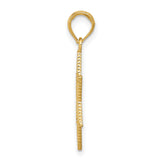 10k Yellow Gold Star of David Pendant, Detailed Textured Jewish Charm for Men or Women