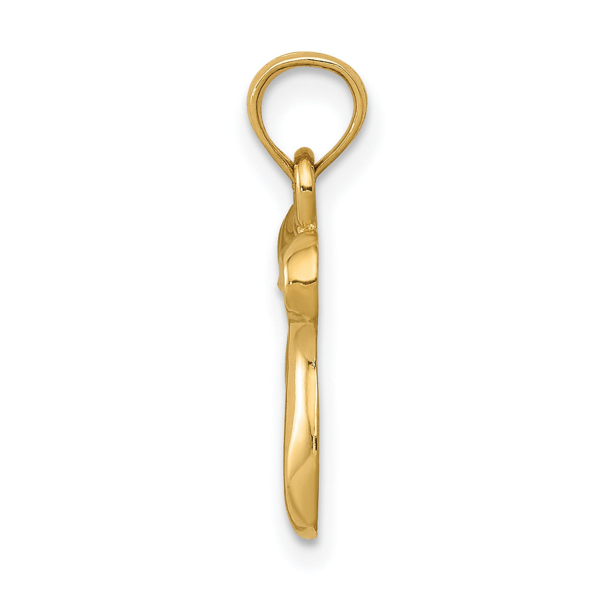 10k Yellow Gold Chai Pendant Featuring Hebrew Symbol for Life, Jewish Faith Amulet