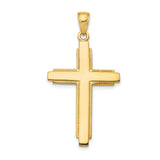 Cross Charm Pendant in Real 10k Yellow Gold