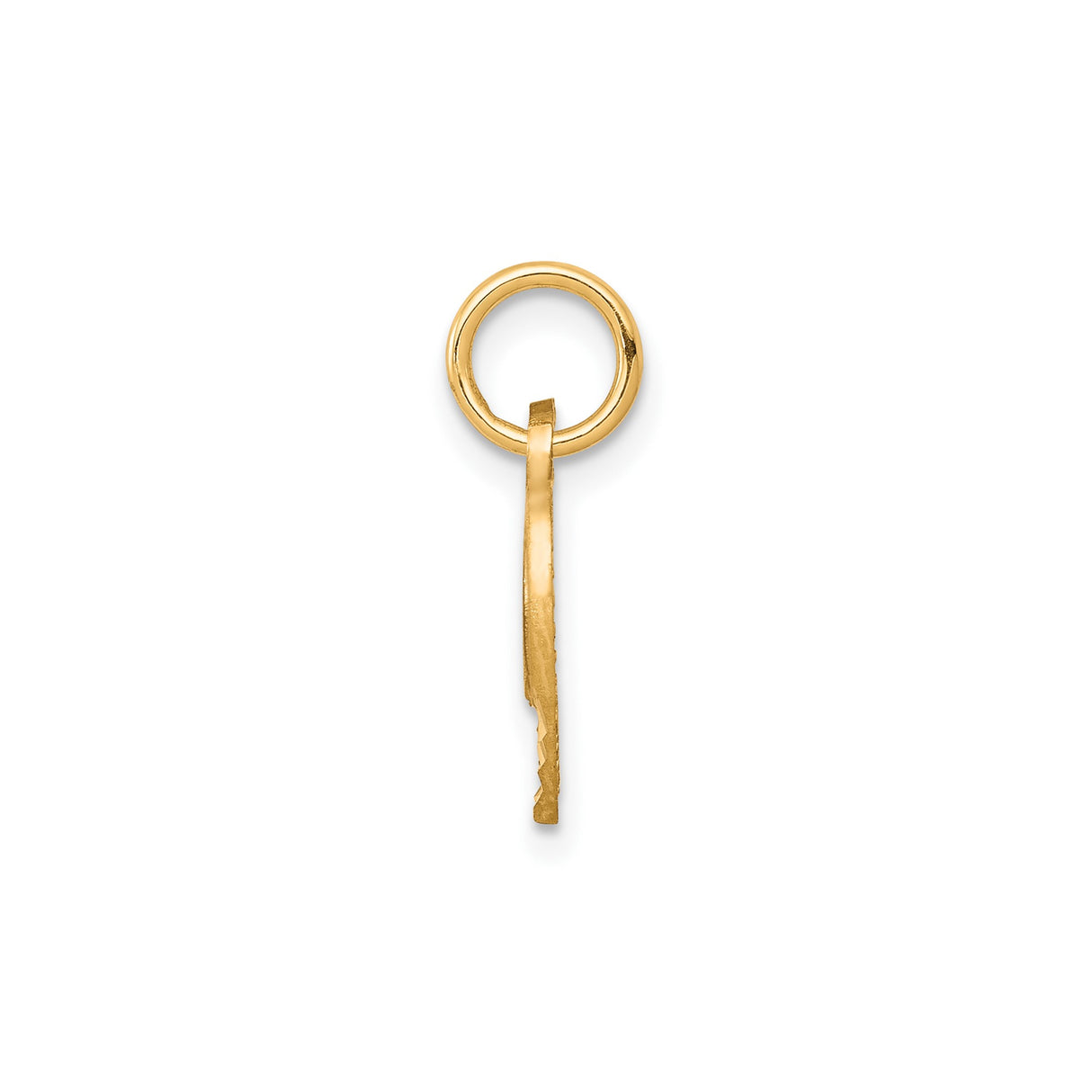 10k Yellow Gold Double Heart Pendant with Intertwined Open Hearts, Polished and Textured Design