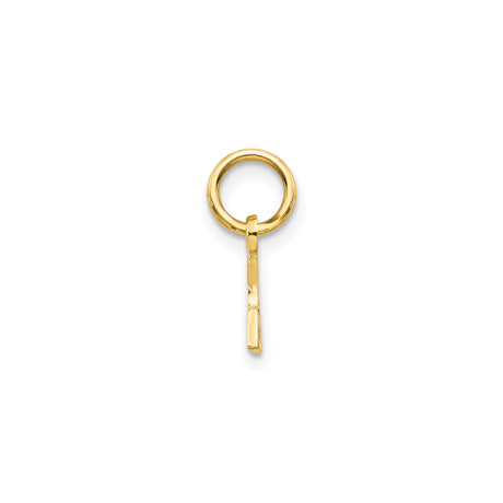 10k Yellow Gold Heart Cutout Pendant with I Love My Grandma Text, Sentimental Family Charm