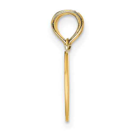 10k Yellow Gold Mizpah Heart Pendant with Breakable Split Design, Christian Couple Jewelry