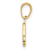 10k Yellow Gold Hamsa Hand Pendant, Symbolic Protection Amulet for Women and Unisex Wear