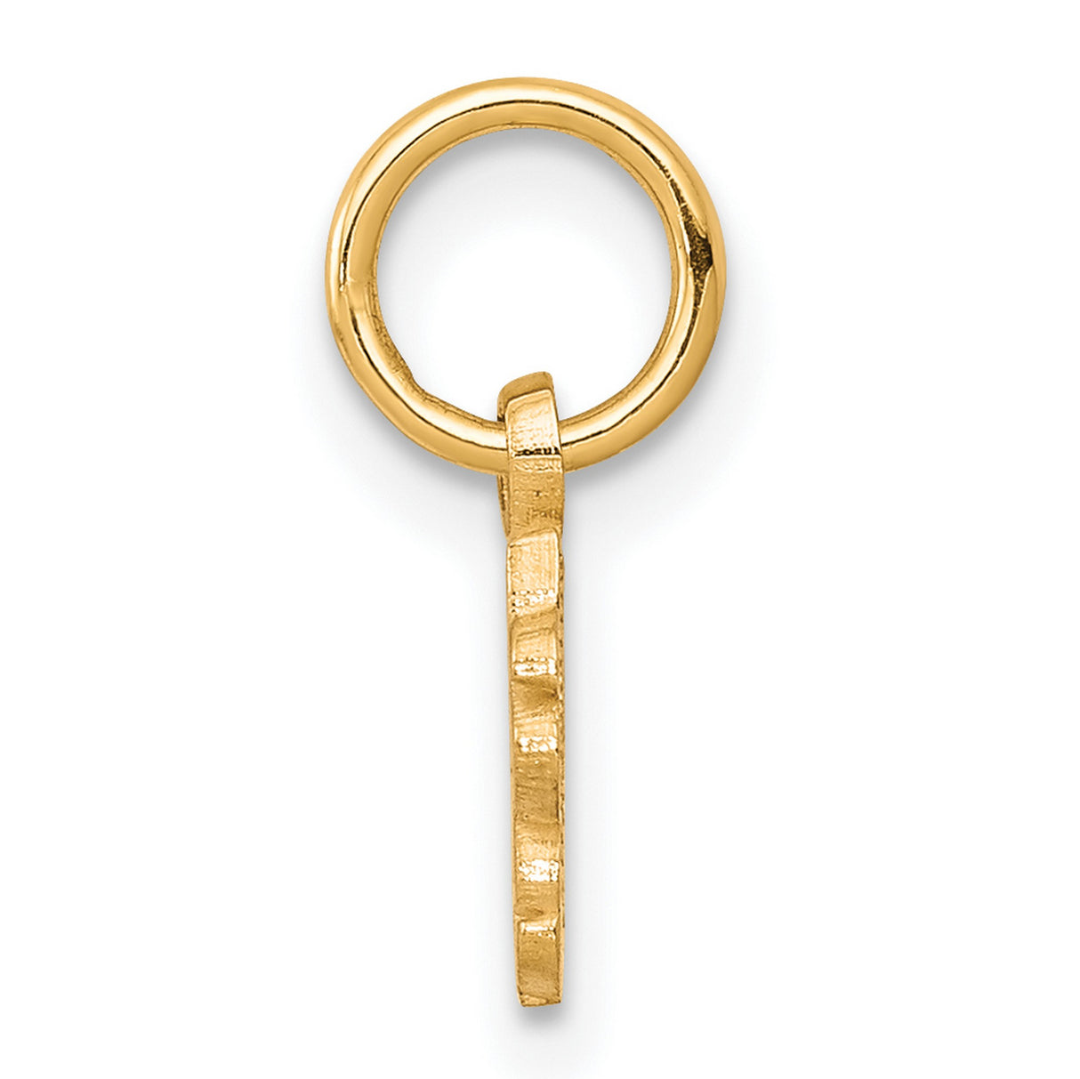 10k Yellow Gold Pendant Charm with He Loves Me Inscription, Romantic Love Jewelry for Women