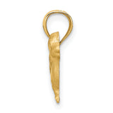 10k Yellow Gold Dachshund Pendant, Dog Silhouette Charm for Women, Pet Lover Jewelry