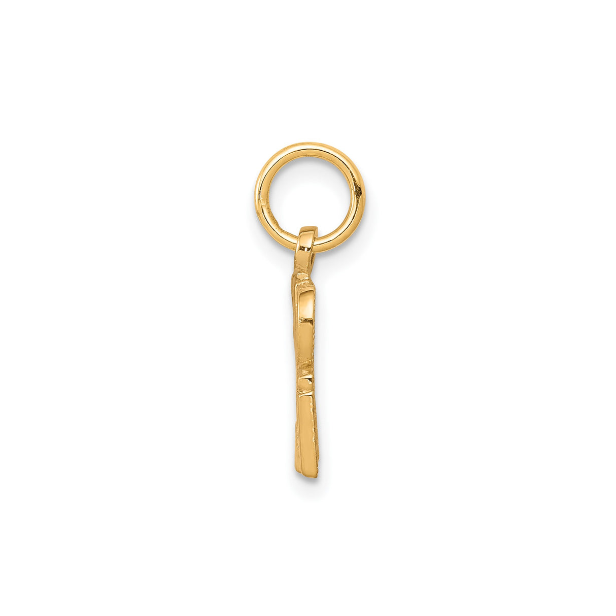 10k Yellow Gold Pendant, Bold Block Letter Spoiled Rotten Charm, Statement Jewelry for Women or Unisex