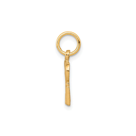 10k Yellow Gold Pendant, Bold Block Letter Spoiled Rotten Charm, Statement Jewelry for Women or Unisex