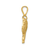 10k Yellow Gold Lion Pendant with Detailed Lion Head Design, Masculine Animal Jewelry Charm