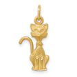 TOM CAT Charm Pendant in Real 10k Yellow Gold