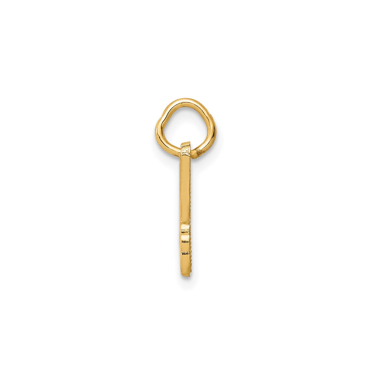 10k Yellow Gold Butterfly Pendant with Cutout Design, Nature-Inspired Symbol of Transformation for Women