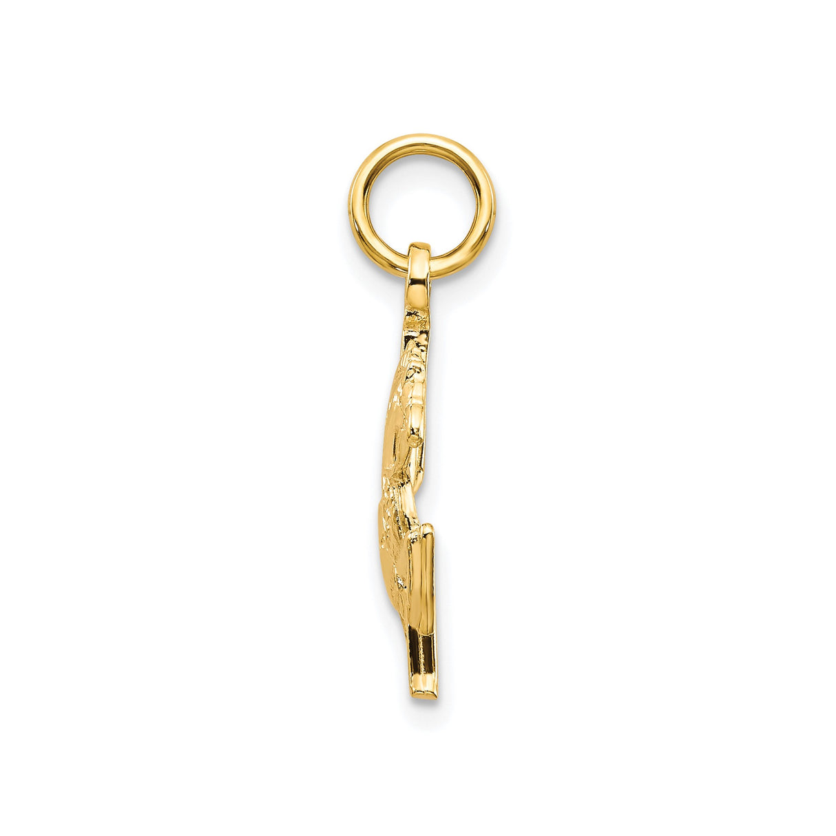 10k Yellow Gold Carousel Horse Pendant, Detailed Merry-Go-Round Design, Vintage Carnival Theme