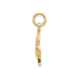 10k Yellow Gold Carousel Horse Pendant, Detailed Merry-Go-Round Design, Vintage Carnival Theme