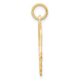 10k Yellow Gold Hamsa Hand Pendant with Filigree Detailing, Spiritual Protection Jewelry