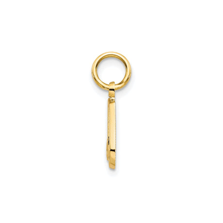 10k Yellow Gold Musical Note Pendant, Minimalist Music Symbol Design for Men and Women