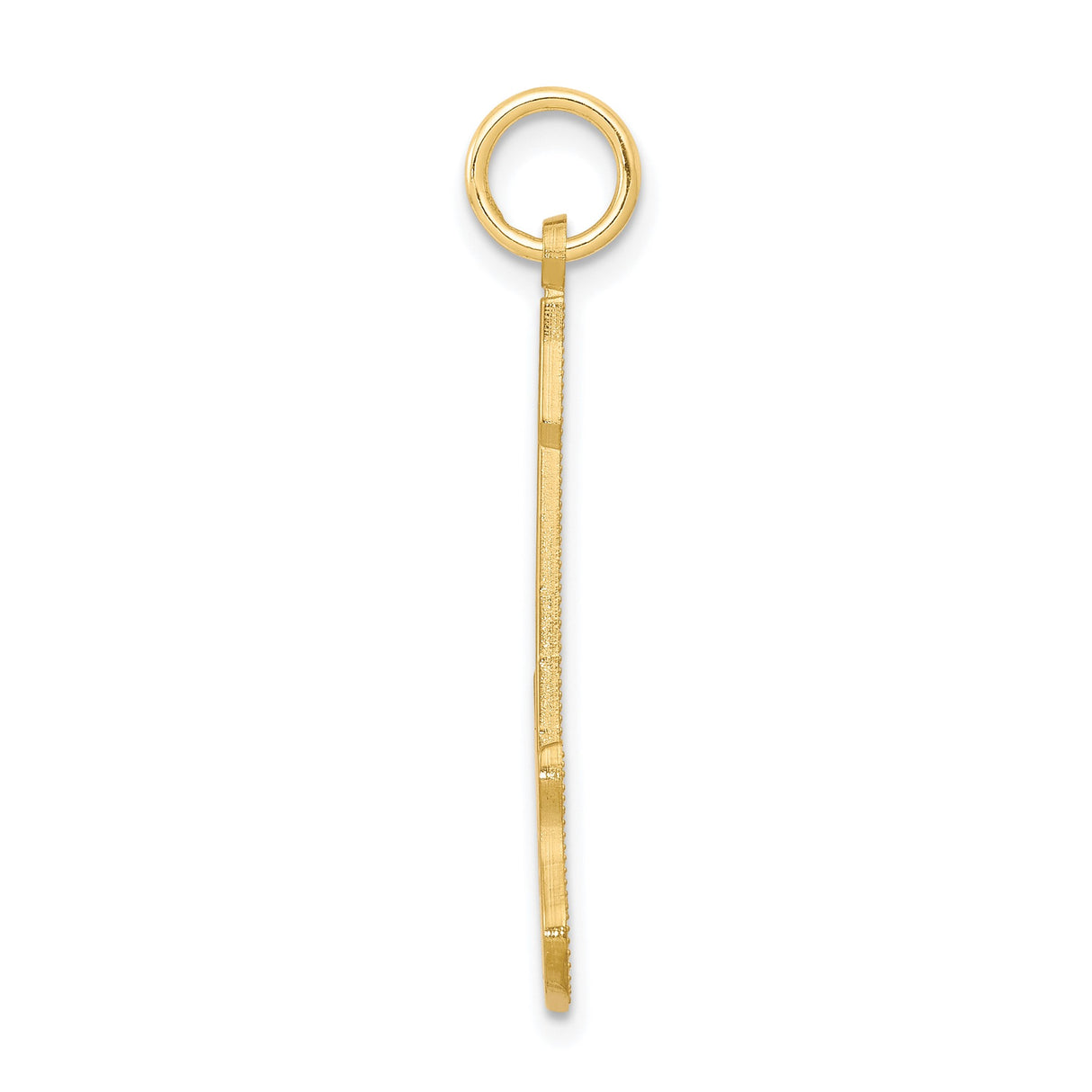10k Yellow Gold Electric Guitar Pendant, Rock and Roll Music Charm for Musicians