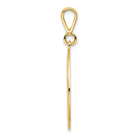 10k Yellow Gold Masonic Pendant with Square and Compasses and Letter G Symbol for Men