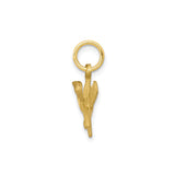 10k Yellow Gold Pendant, Scissor and Comb Design, Barber and Hairstylist Charm