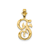 10k Yellow Gold Om Pendant, Hindu Spiritual Symbol Charm for Men or Women