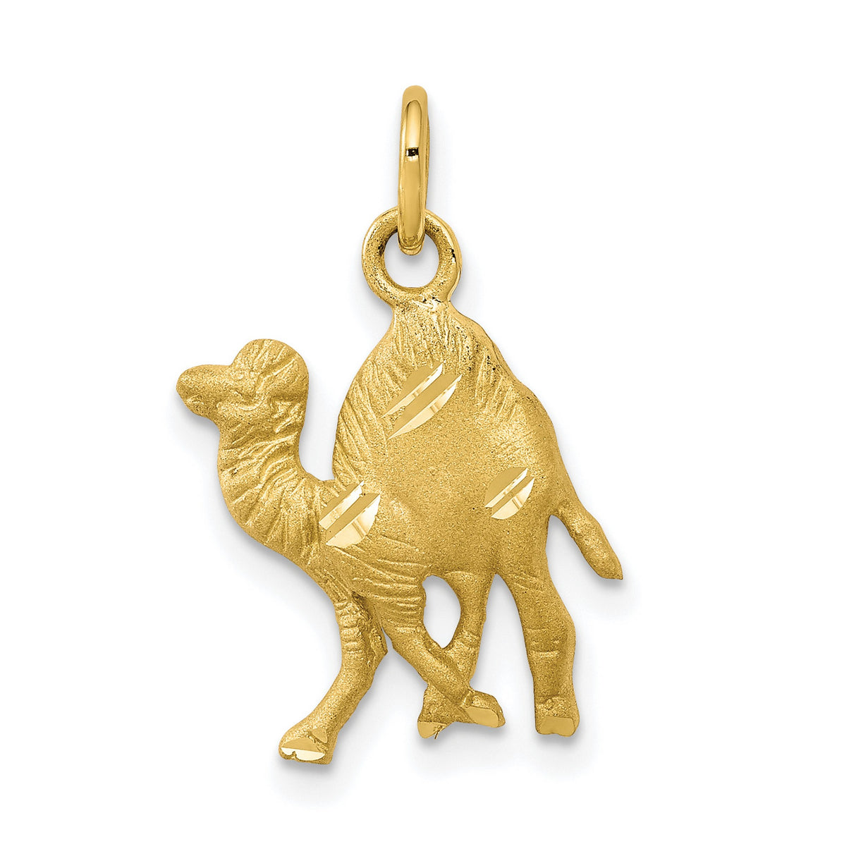 CAMEL Charm Pendant in Real 10k Yellow Gold