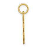 BABY BUNNY Charm Pendant in Real 10k Yellow Gold