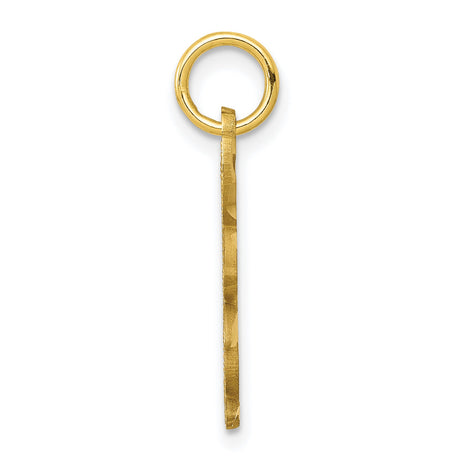 BABY BUNNY Charm Pendant in Real 10k Yellow Gold