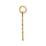 10k Yellow Gold Hockey Mask Pendant with Cutout Design, Goalie Charm for Men