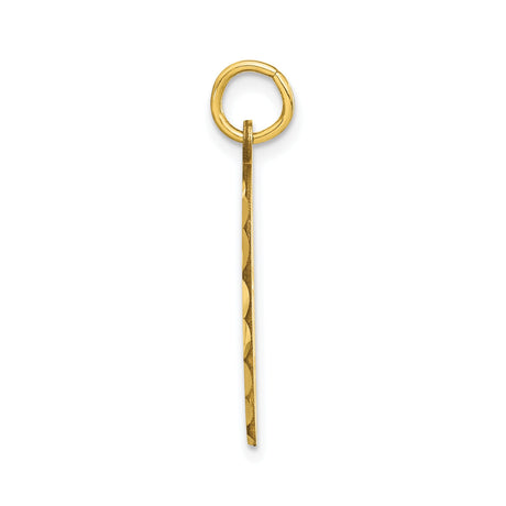 10k Yellow Gold Hockey Mask Pendant with Cutout Design, Goalie Charm for Men